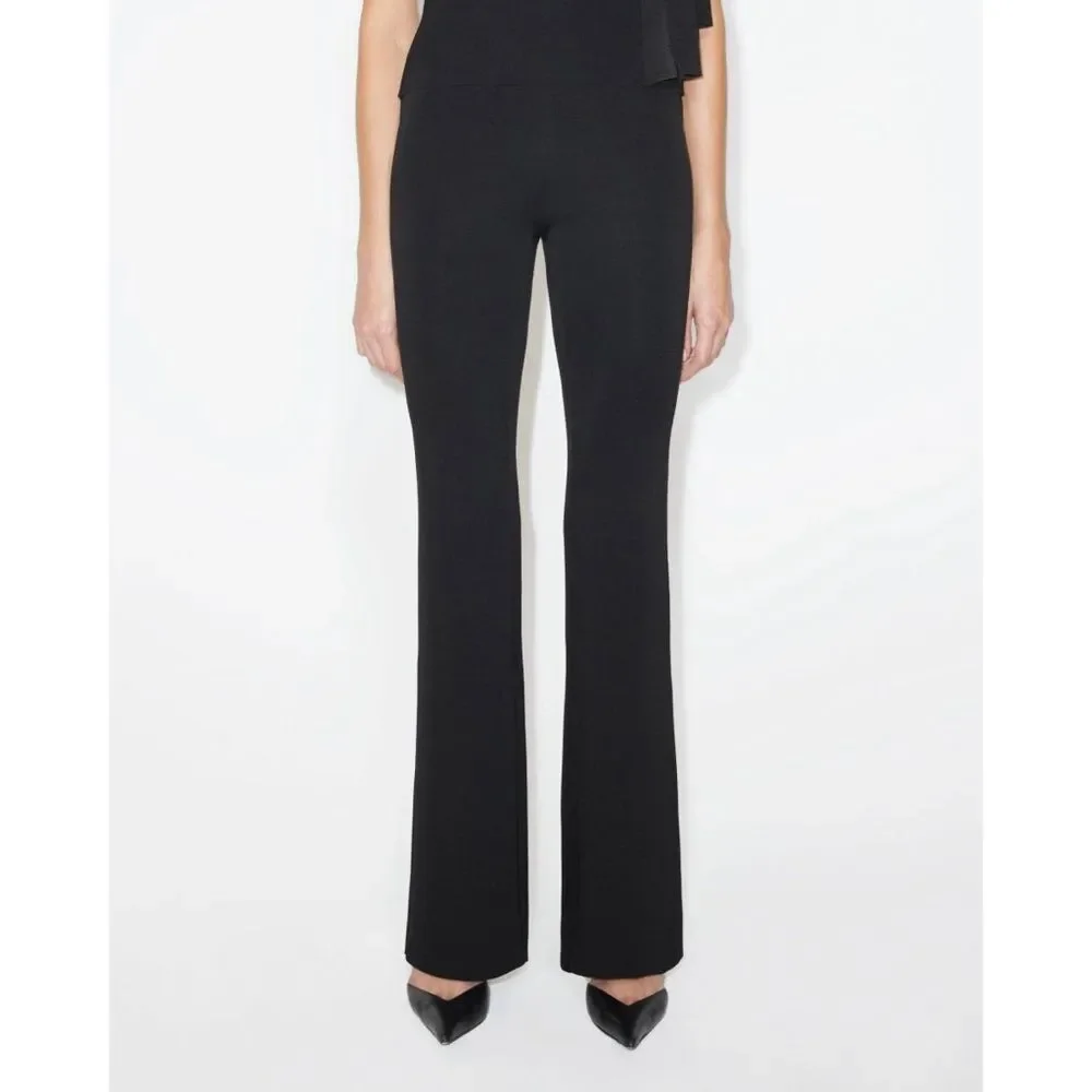 KHY Sueded Stretch Low Rise Pant in Black